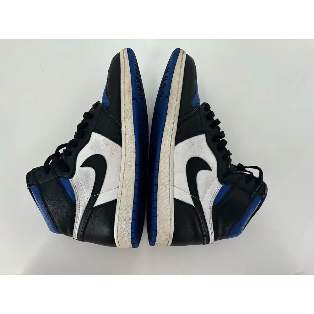 Jordan 1 Retro High Royal Mens 11 Blue White Black High Tops Leather 555088-041